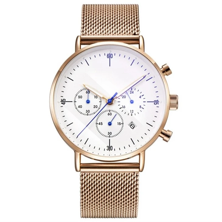 Net Strap Genuine Student Couple Watch Trendy Brand Waterproof Quartz Stainless Steel Watch For Men